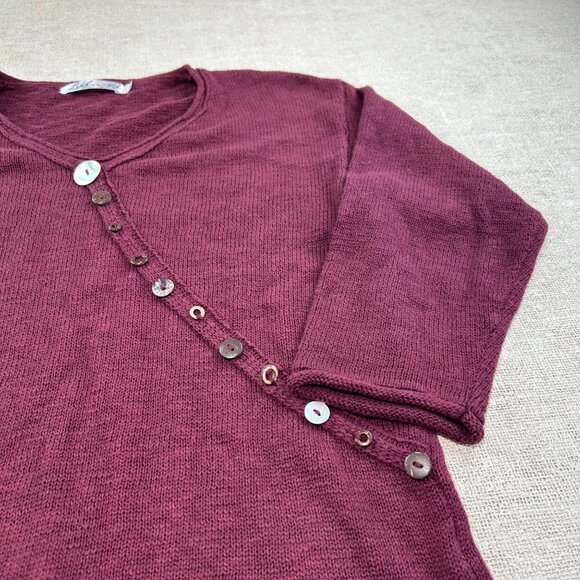 Lulu B Women's SZ Small Maroon soft Sweater - Picture 2 of 9